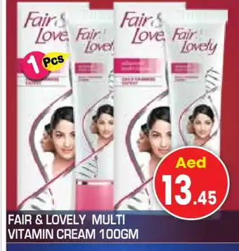 Baniyas Spike Hypermarket FAIR & LOVELY Face cream offer