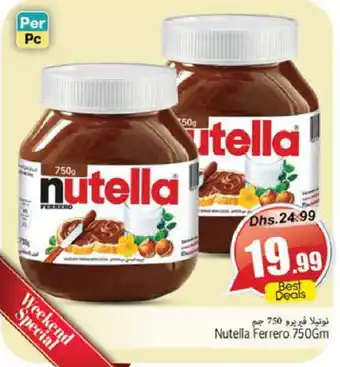 Pasons NUTELLA Chocolate Spread offer