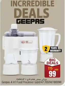 Pasons GEEPAS Food Processor offer