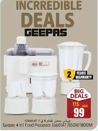 Pasons GEEPAS Food Processor offer