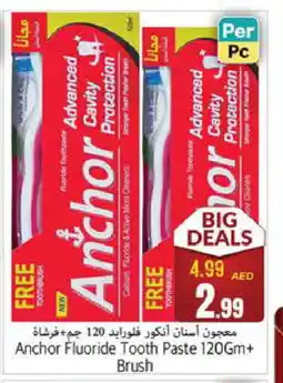 Pasons ANCHOR Toothpaste offer