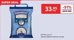 Carrefour Daawat traditional basmati rice offer