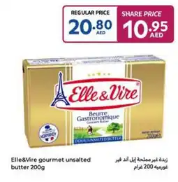 Carrefour Elle&Vire gourmet unsalted butter offer