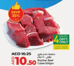 LuLu Express Brazilian beef cubes offer