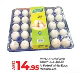 LuLu Express Al-Fadeel White Eggs Medium 30s offer