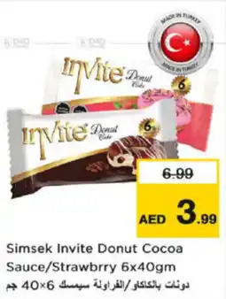 Nesto Simsek invite donut cocoa sauce strawbrry offer