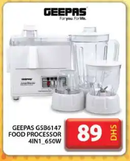 Grand Hyper Market GEEPAS Food Processor offer