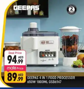 Shaklan GEEPAS Food Processor offer