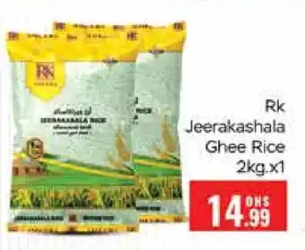 Al Madina RK Jeerakasala Rice offer