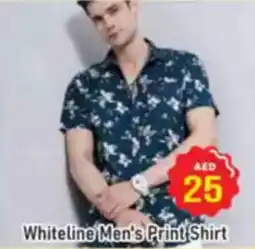 Al Madina Whiteline Men's Print Shirt offer