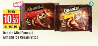 West Zone Supermarket Quanta Mini Peanut Almond Ice Cream Stick offer