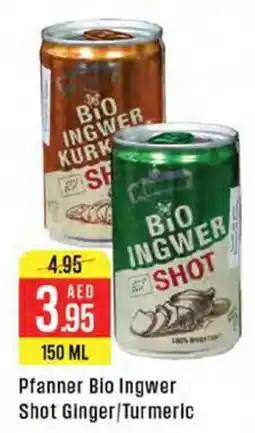 West Zone Supermarket Pfanner Bio Ingwer Shot Ginger Turmeric offer