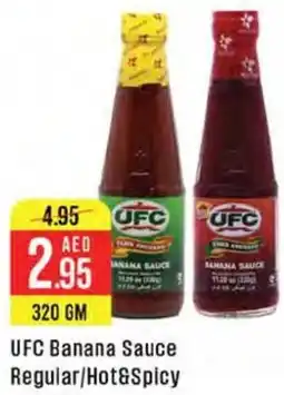 West Zone Supermarket UFC Banana Sauce Regular, Hot&Spicy offer