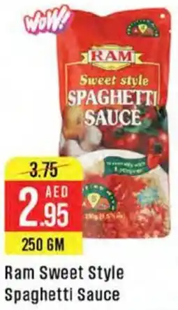 West Zone Supermarket Ram Sweet Style Spaghetti Sauce offer