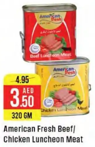 West Zone Supermarket American Fresh Beef, Chicken Luncheon Meat offer