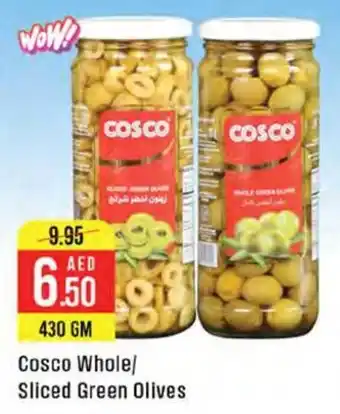 West Zone Supermarket Cosco Whole, Sliced Green Olives offer