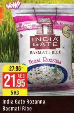 West Zone Supermarket India Gate Rozanna Basmati Rice offer