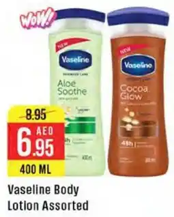 West Zone Supermarket Vaseline Body Lotion Assorted offer