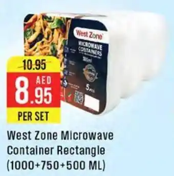 West Zone Supermarket West Zone Microwave Container Rectangle offer