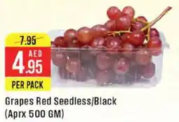 West Zone Supermarket Grapes Red Seedless, Black offer