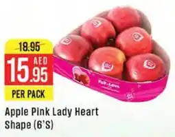 West Zone Supermarket Apple Pink Lady Heart Shape (6'S) offer