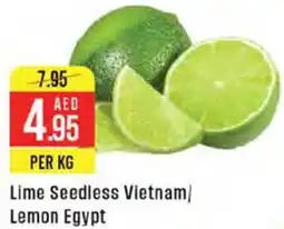 West Zone Supermarket Lime Seedless Vietnam, Lemon Egypt offer