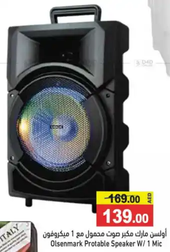 Aswaq Ramez Olsenmark Protable Speaker With 1 Mic offer