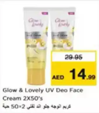 Nesto Glow & Lovely UV Deo Face Cream offer