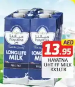 Al Madina Hayatna UHT FF milk offer