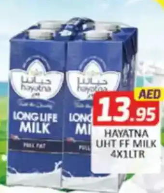 Al Madina Hayatna UHT FF milk offer