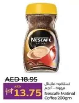 Lulu Hypermarket Nescafe Matinal Coffee offer