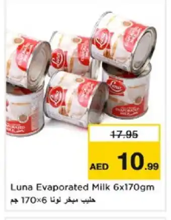 Nesto LUNA Evaporated Milk offer