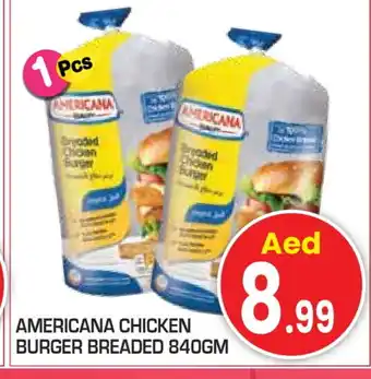 Baniyas Spike Hypermarket AMERICANA Chicken Burger offer