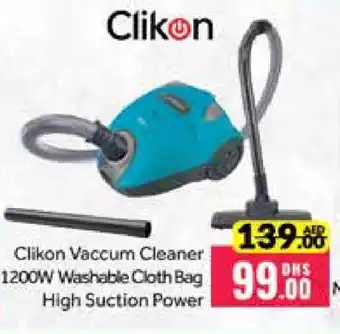 Mango Hypermarket LLC CLIKON Vacuum Cleaner offer