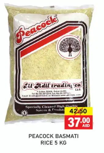 Adil Supermarket PEACOCK Basmati / Biryani Rice offer