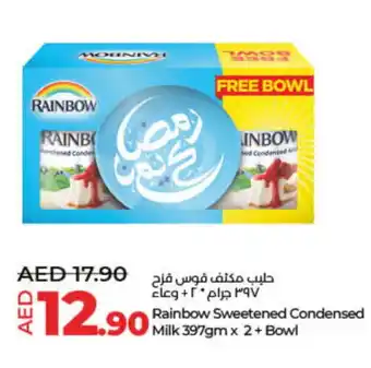 Lulu Hypermarket RAINBOW Condensed Milk offer