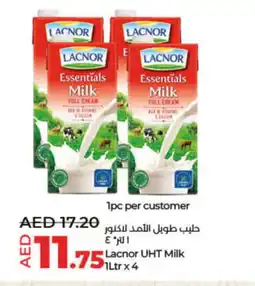 Lulu Hypermarket LACNOR Full Cream Milk offer