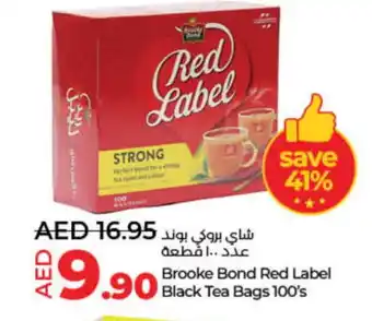 Lulu Hypermarket RED LABEL Tea Bags offer