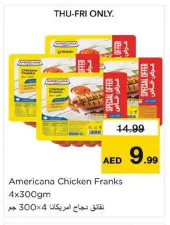 Nesto AMERICANA Chicken Sausage offer