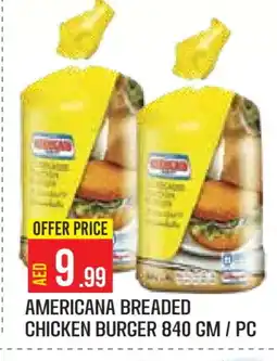Baniyas Spike Hypermarket AMERICANA Chicken Burger offer