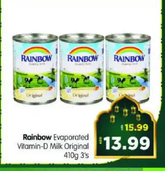 Al Madina Hypermarket RAINBOW Evaporated Milk offer