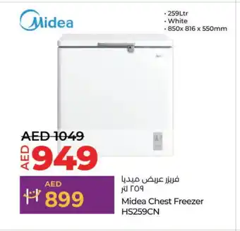 Lulu Hypermarket MIDEA Freezer offer