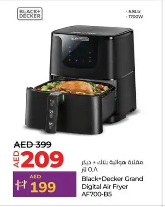 Lulu Hypermarket BLACK+DECKER Air Fryer offer