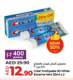 Lulu Hypermarket CREST Toothpaste offer