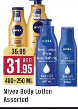 West Zone Supermarket Nivea Body Lotion & Cream offer