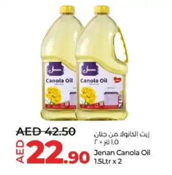 Lulu Hypermarket JENAN Canola Oil offer