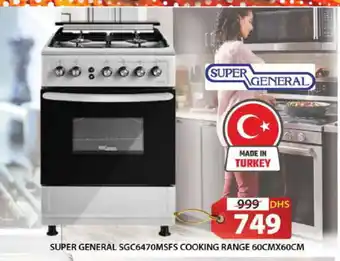 Grand Hyper Market SUPER GENERAL Gas Cooker/Cooking Range offer
