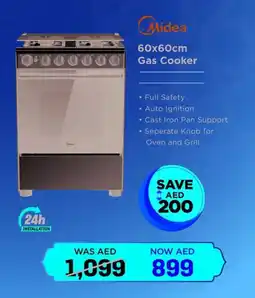 Eros Midea Gas Cooker BME62058FFD-D offer