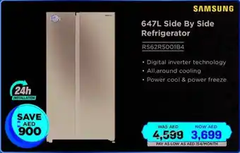 Eros Samsung Side By Side Refrigerator RS62R5001B4 offer