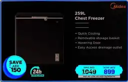 Eros Midea Chest Freezer HS259CN offer